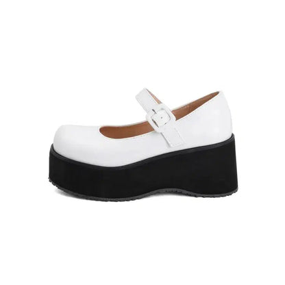 Chaussure mary jane plateforme-Old Money