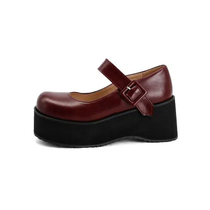 Chaussure mary jane plateforme-Old Money