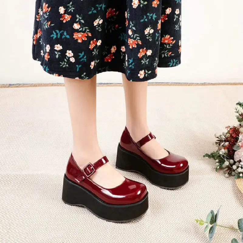Chaussure mary jane plateforme