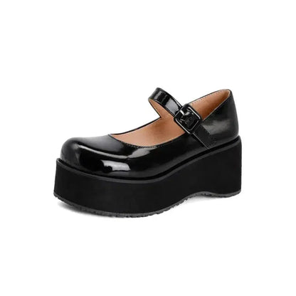 Chaussure mary jane plateforme-Old Money