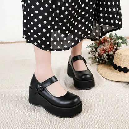 Chaussure mary jane plateforme