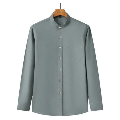 Chemise col mao homme luxe