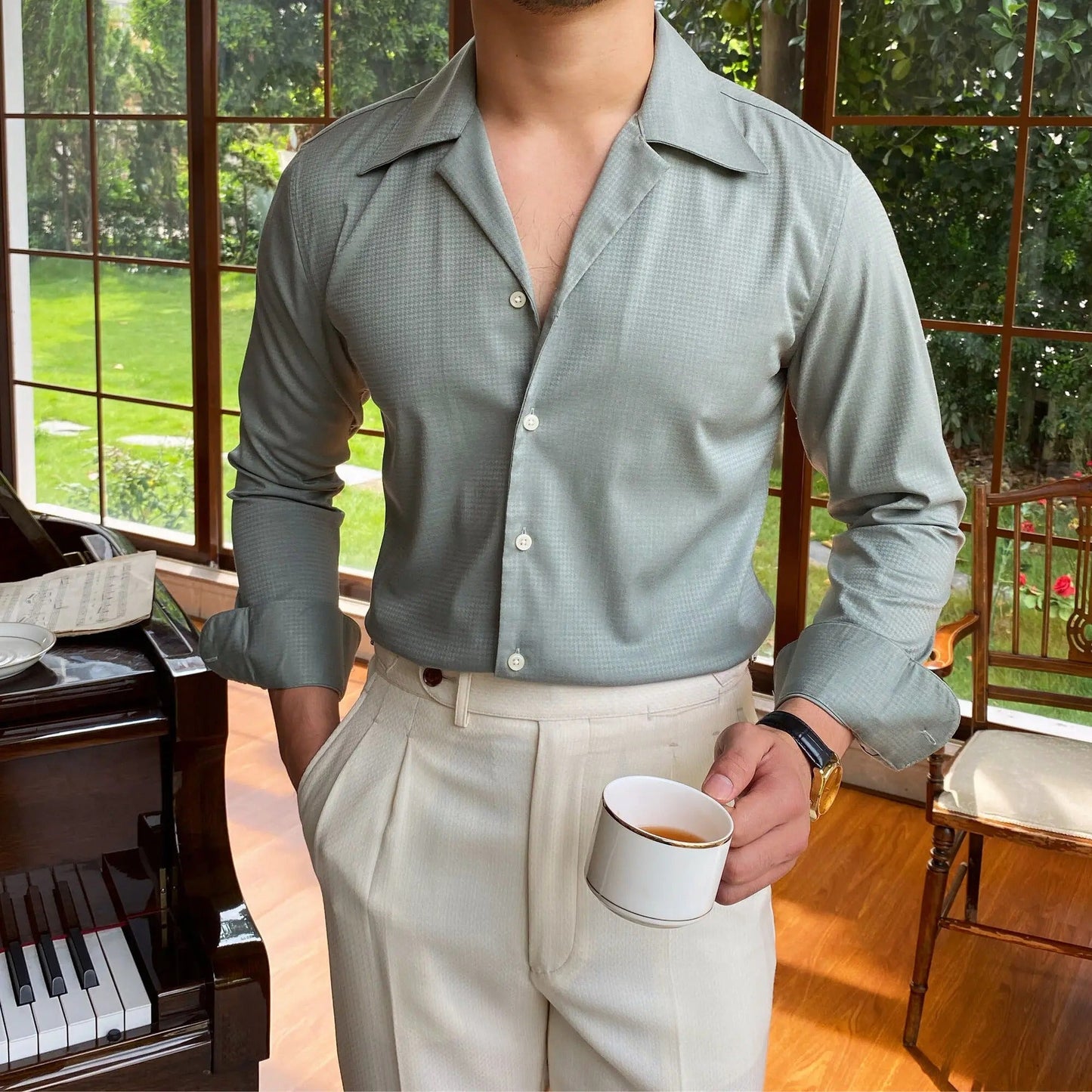 Chemise homme mariage luxe