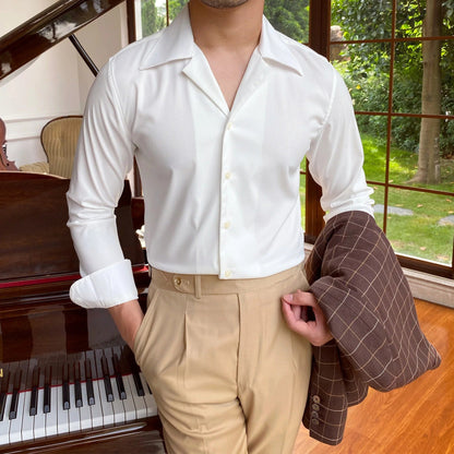 Chemise homme mariage luxe-Old Money