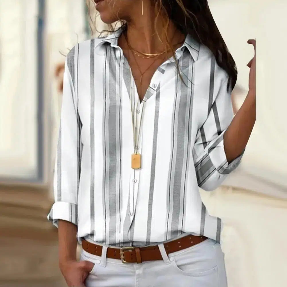 Chemise rayures verticales femme