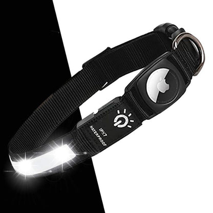 Collier Lumineux Chien AirTag