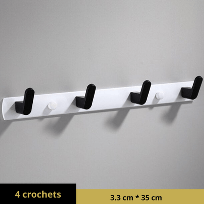 Porte manteau metal 4 crochets
