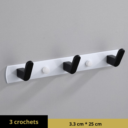 Porte manteau metal 3 crochets