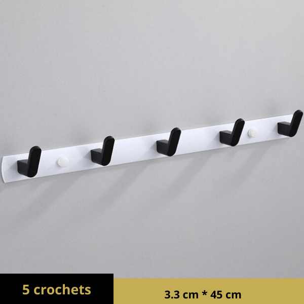 Porte manteau metal 5 crochets