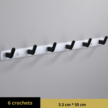 Porte manteau metal 6 crochets