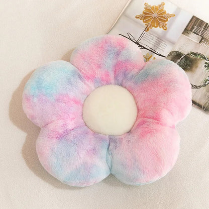 Coussin fleur coloré