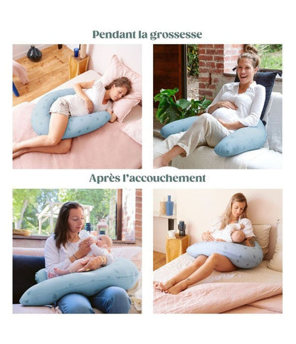 Coussin d'Allaitement Bleu