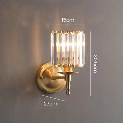 Applique Murale Vintage Luxe en Cristal – Élégance et Raffinement