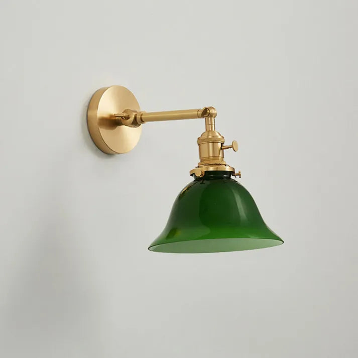 Applique Murale Vintage Verte – Design Classique et Bras Ajustable