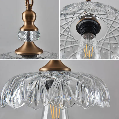 Suspension Murale Mini-Kücheninsel en Verre et Métal – Style Rétro Élégant