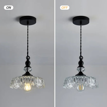 Suspension Murale Mini-Kücheninsel en Verre et Métal – Style Rétro Élégant
