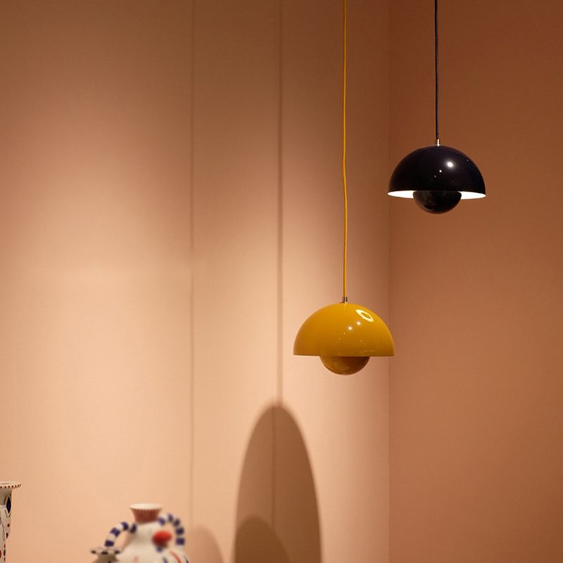 Suspension Auroraglo V2 - Lampe Moderne en Forme de Pot de Fleurs pour Chambre, Éclairage LED, Design Scandinave