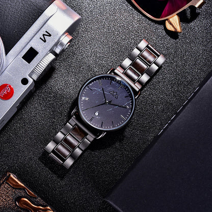 Montre en Bois Homme Marbre - Targone Noir