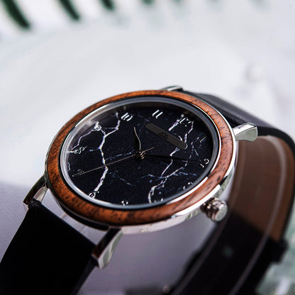 Montre Bois - Astoria Marbre Noir