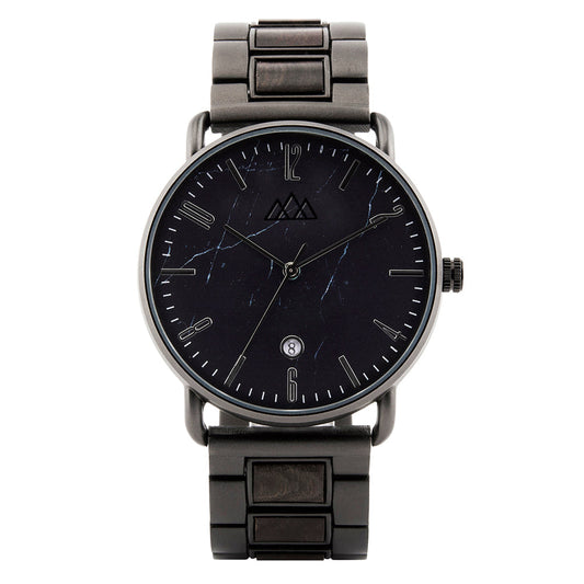 Montre en Bois Homme Marbre - Targone Noir
