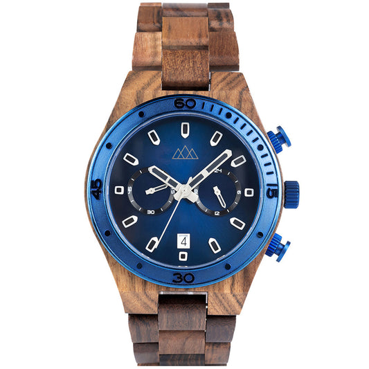 Montre en Bois Pour Homme - Roadster Blue