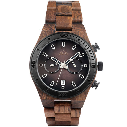 Montre en Bois Pour Homme - Roadster Brown