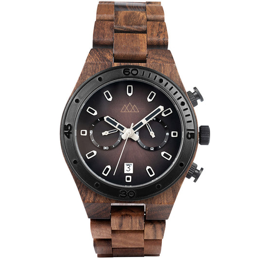 Montre en Bois Pour Homme - Roadster Brown
