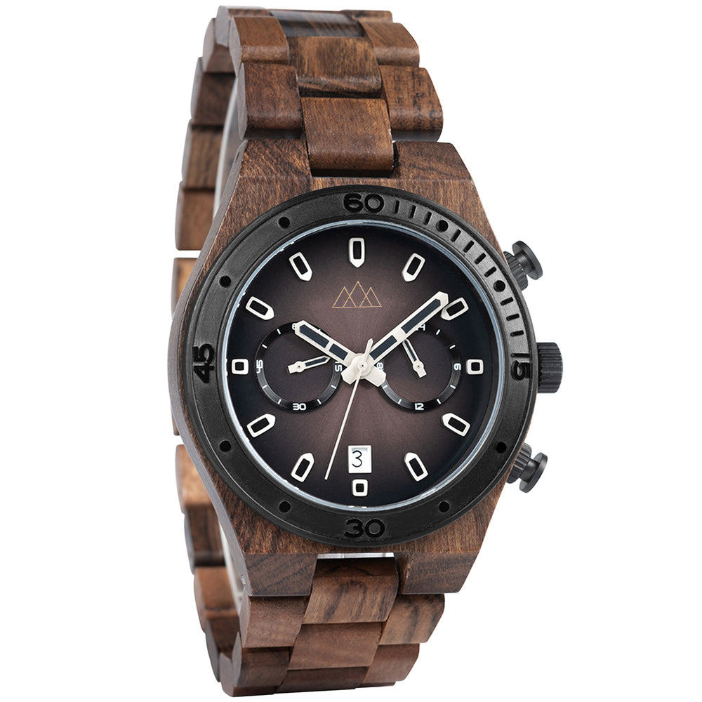 Montre en Bois Pour Homme - Roadster Brown