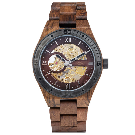 Montre Mécanique pour Homme en Bois - Supernova