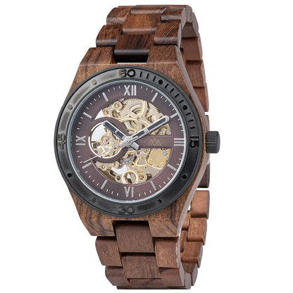 Montre Mécanique pour Homme en Bois - Supernova