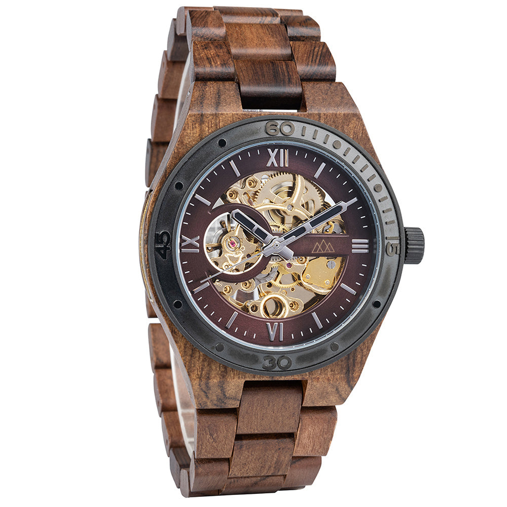 Montre Mécanique pour Homme en Bois - Supernova