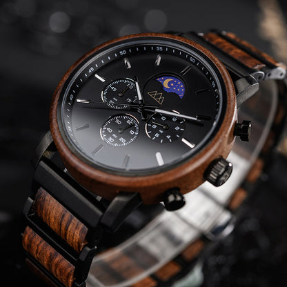 Montre Homme en Bois - Uluna Brown
