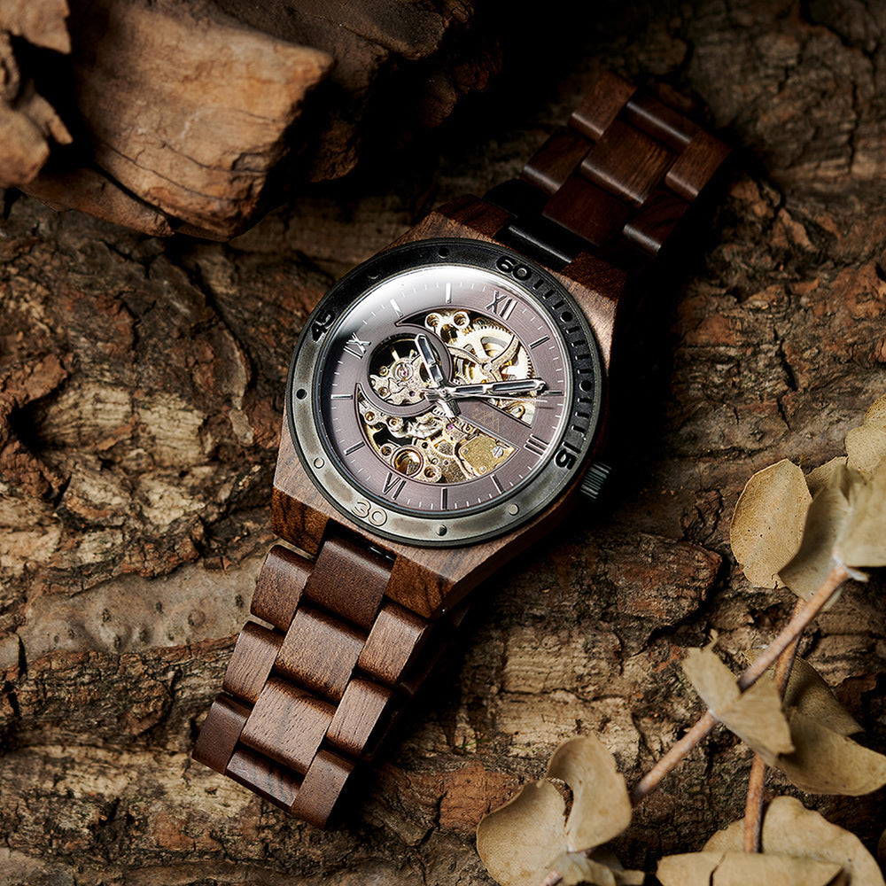 Montre Mécanique pour Homme en Bois - Supernova