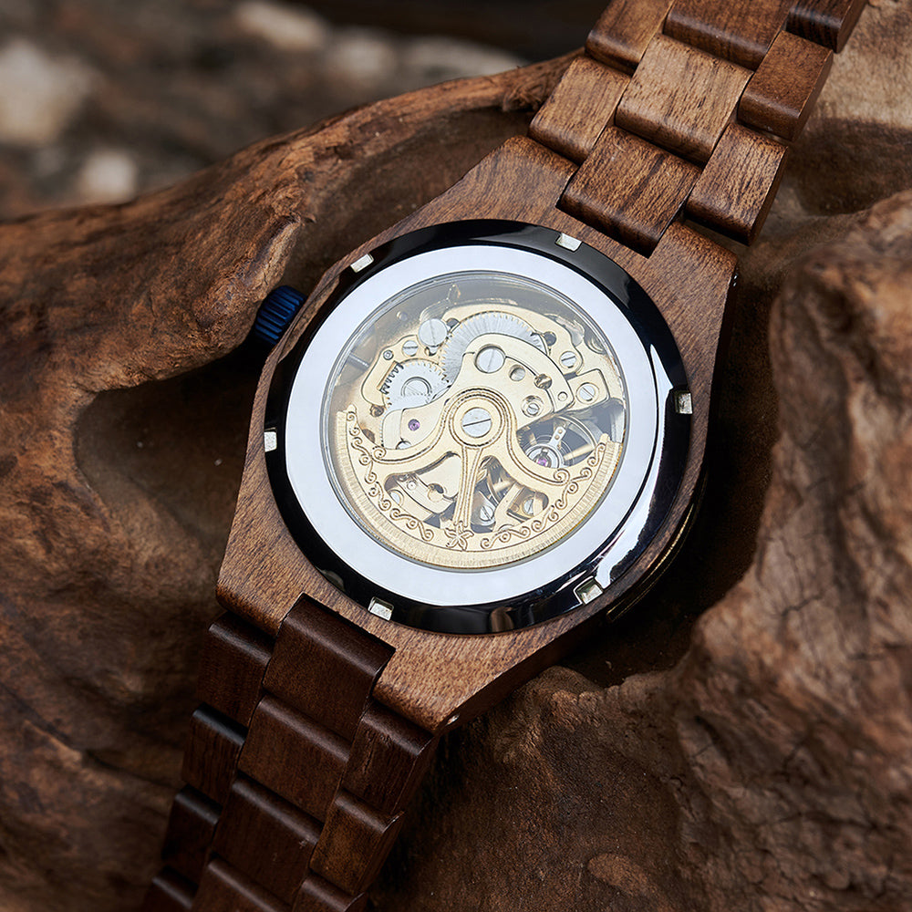 Montre Mécanique pour Homme en Bois - Supernova