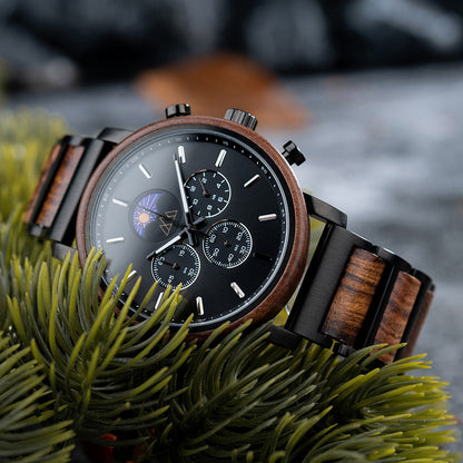 Montre Homme en Bois - Uluna Brown