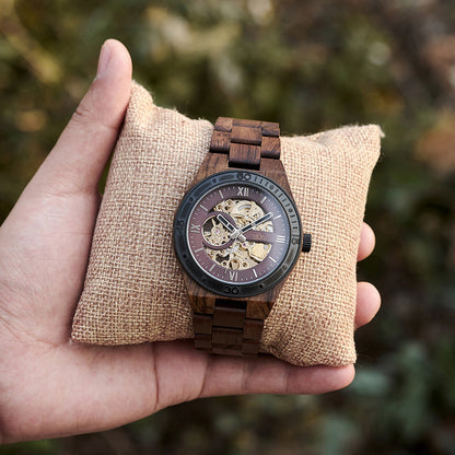 Montre Mécanique pour Homme en Bois - Supernova