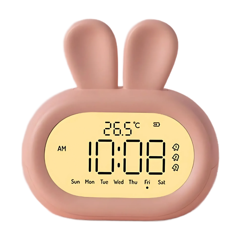 Réveil lapin veilleuse