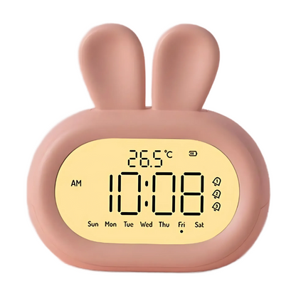 Réveil lapin veilleuse