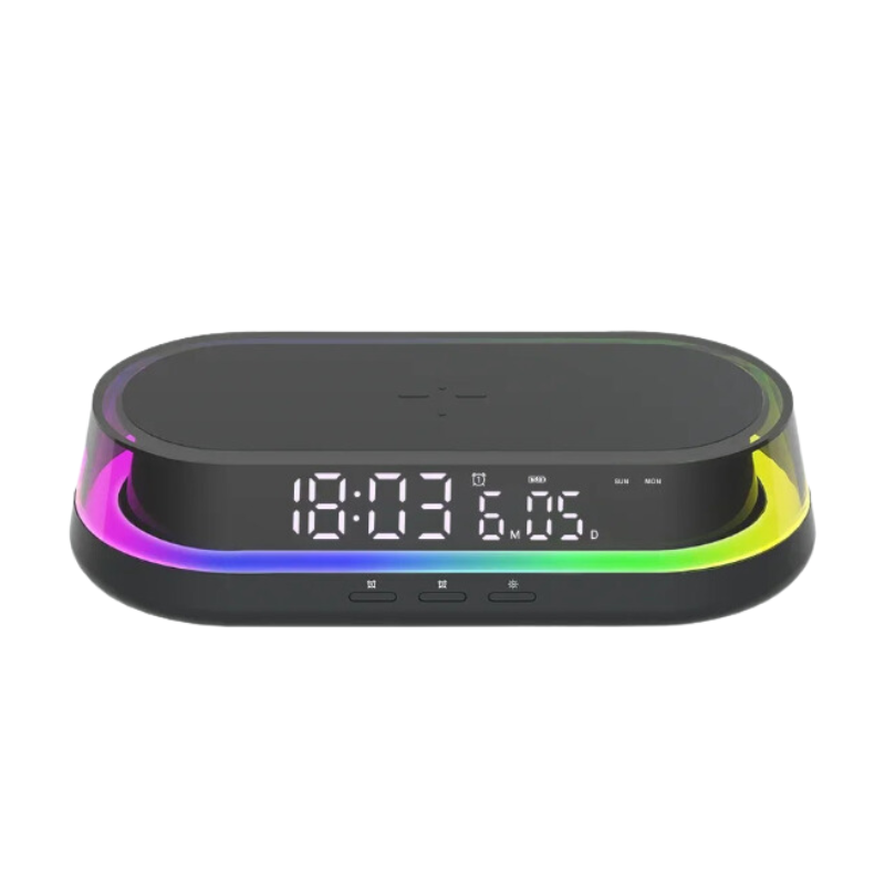 Réveil chargeur induction lumineux