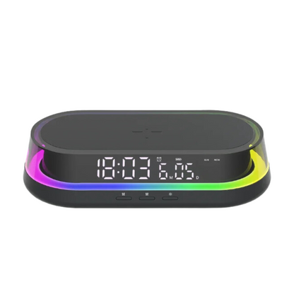 Réveil chargeur induction lumineux