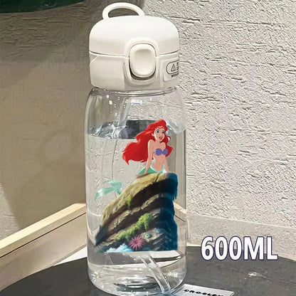 Disney Gourde princesse Disney avec Paille 600 ML