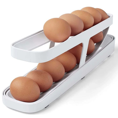 Distributeur oeuf Innovant - Rangement Compact à Deux Rangées