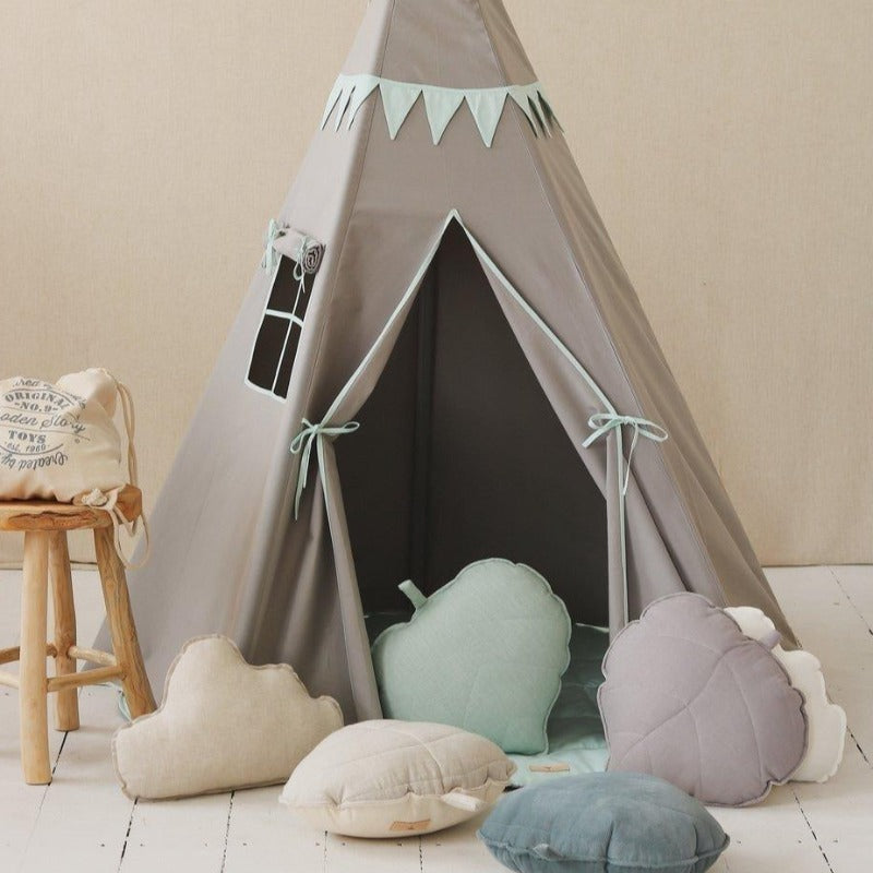 Ensemble tipi « Mint Love » avec Guirlande et Tapis