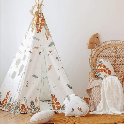 Ensemble tipi et tapis « Amis de la forêt »