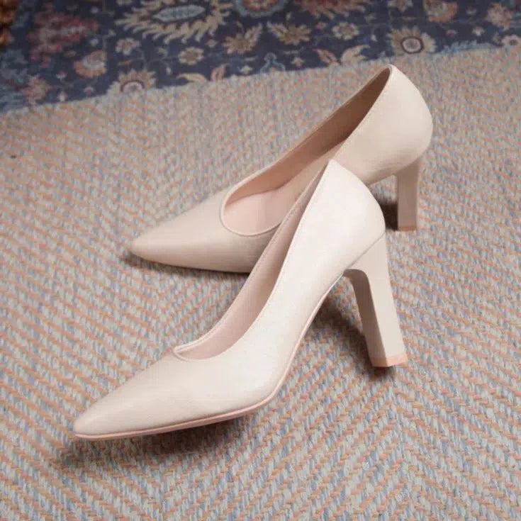 Escarpin pointu petit talon-Old Money