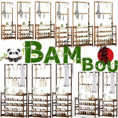 Étagère chaussure en bois porte vêtements - WoodBam-Sympa™