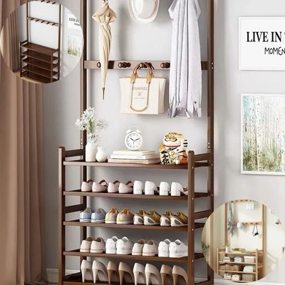 Étagère chaussure en bois porte vêtements - WoodBam-Sympa™