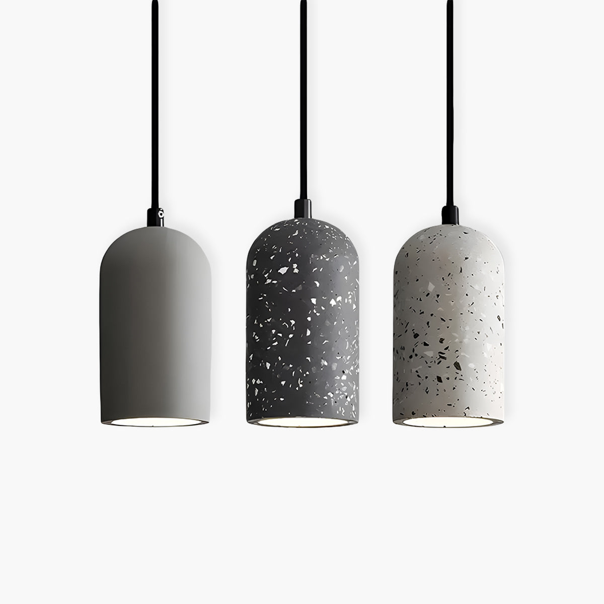 Suspension Moderne en Béton FORGI - Lampe Industrielle LED Design
