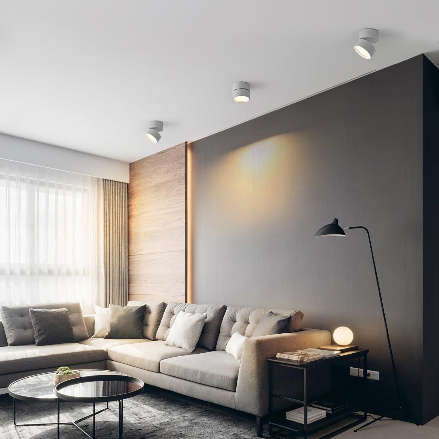 Plafonnier LED Savvina Surface – Lampe de Plafond Moderne et Réglable pour Intérieur