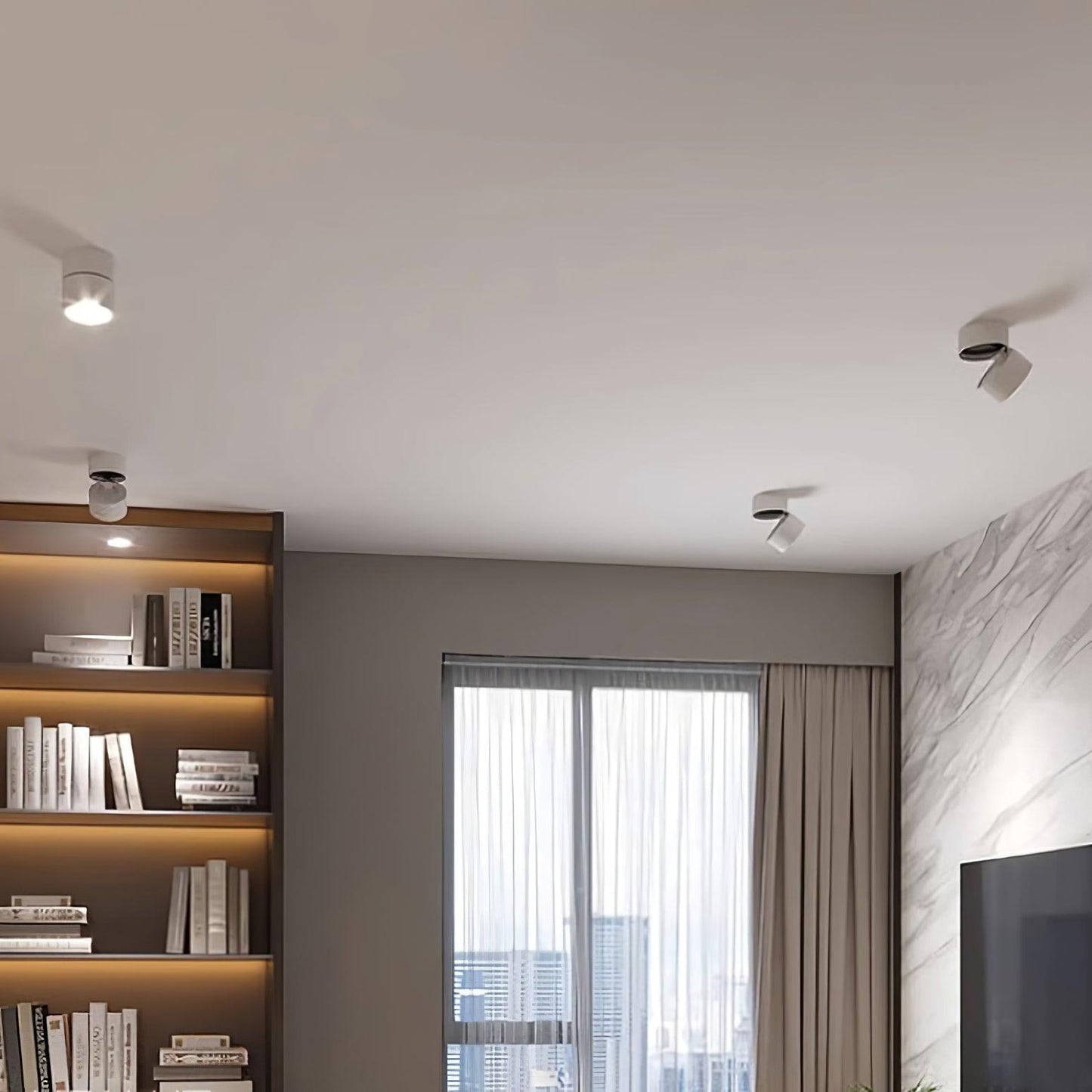 Plafonnier LED Savvina Surface – Lampe de Plafond Moderne et Réglable pour Intérieur
